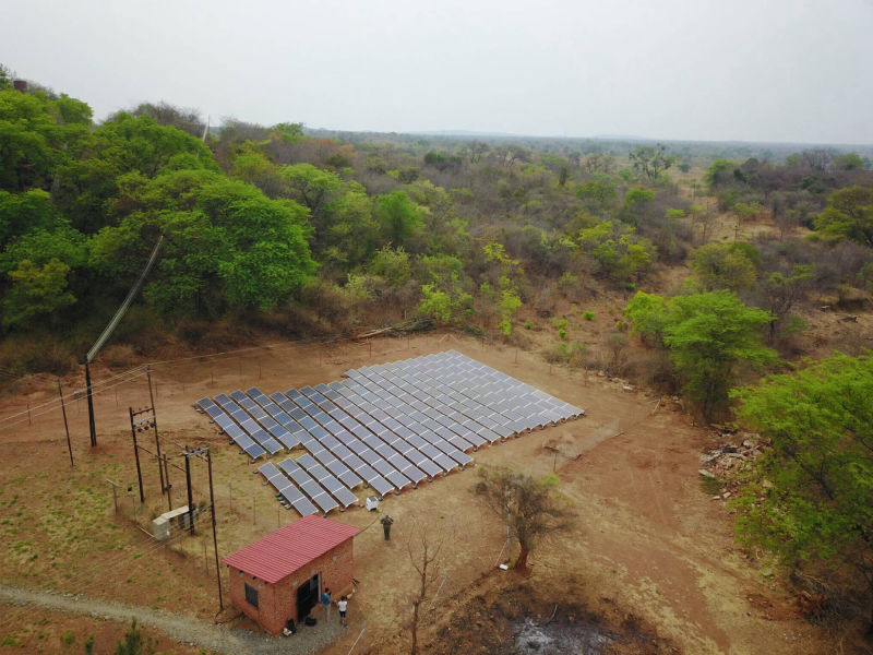 60 kW solar-diesel hybrid | 1 day, Venice Mines, residential, Zimbabwe