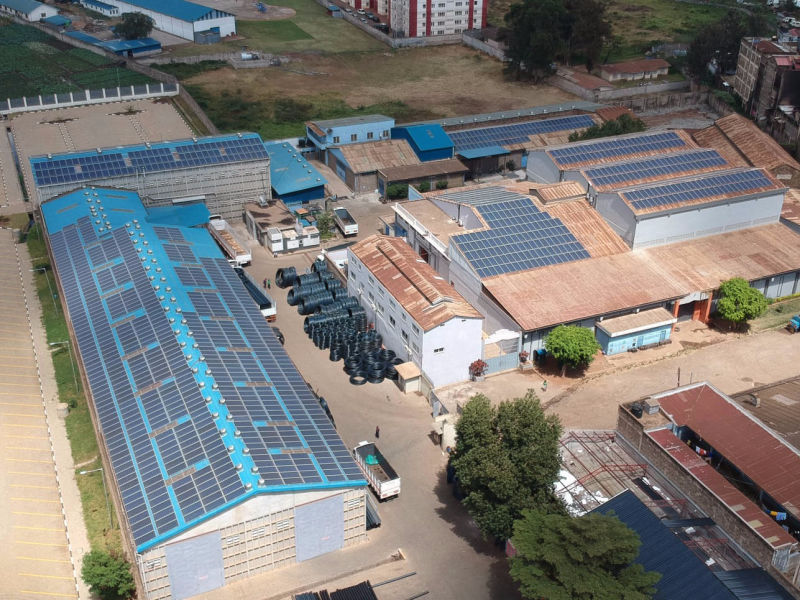 0.5 MW grid-tied | 8 days, Danco Plastics, factory, Kenya